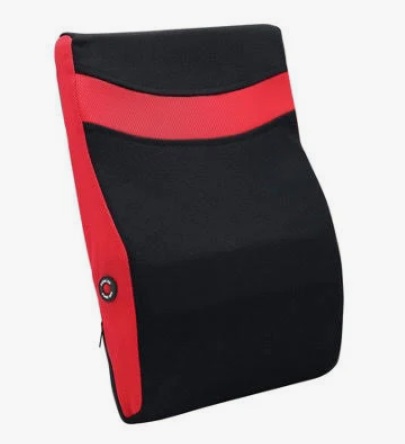 Lumbar support Smart Cushion in black and red mesh